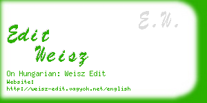 edit weisz business card